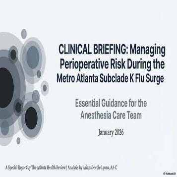 CLINICAL BRIEFING: Managing Perioperative Risk During the Metro Atlanta ...