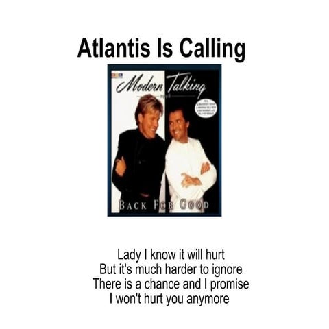 Atlantis is calling