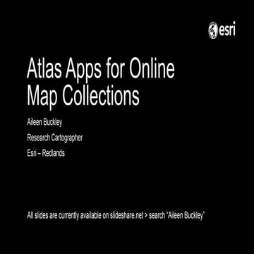 Atlas apps for online map collections