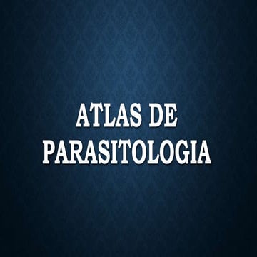Atlas de parasitologia