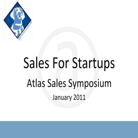 Sales For Startups