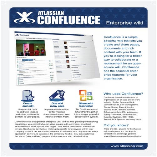 Atlassian Confluence Wiki Brief