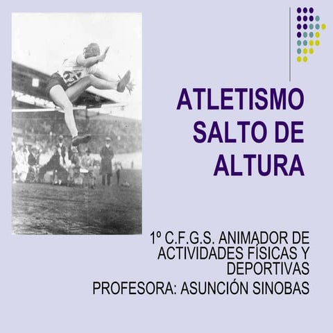 Atletismo salto altura