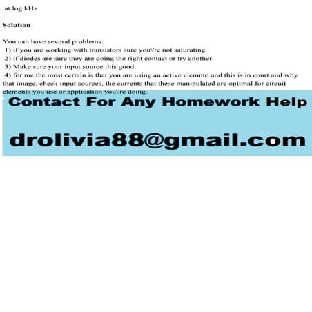 at log kHz SolutionYou can have several problems 1) if you a.pdf