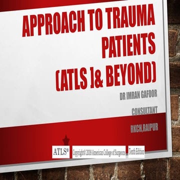 Atls tenth ed initial mm