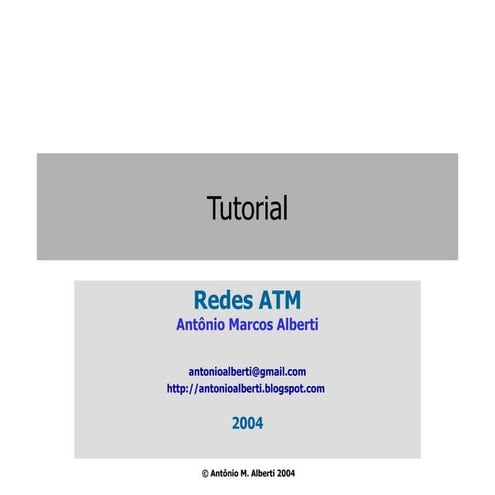 Tutorial Redes ATM