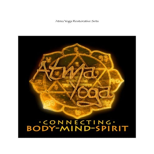 Atma yoga restorative yoga sets 