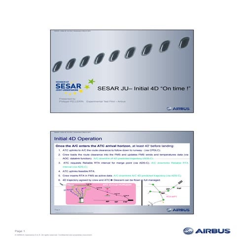 ATM I4D Flight Trial by Chief Pilot | PDF