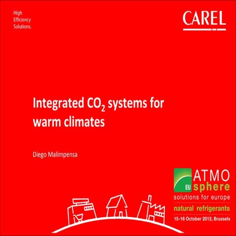 Integrated CO2 systems for warm climates