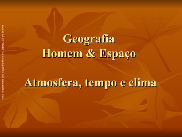 Atmosfera, tempo e clima