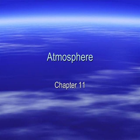 Atmosphere Lecture