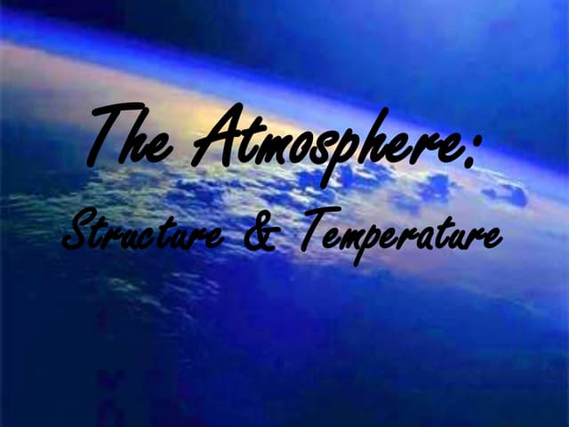 Atmosphere notes