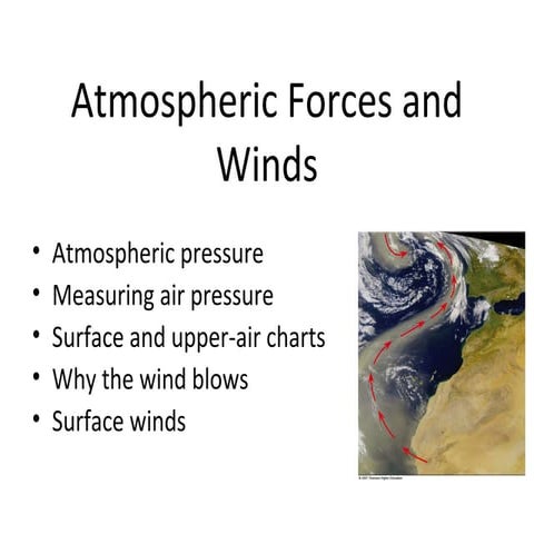 Atmospheric forces and winds-Climatology Chapter