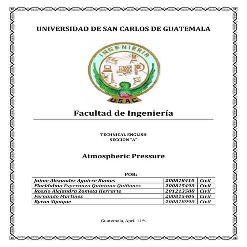 Atmospheric pressure