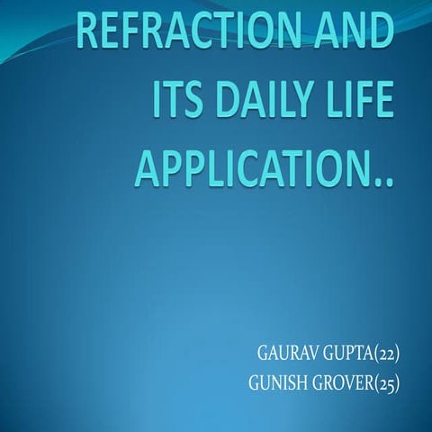 Atmospheric refraction