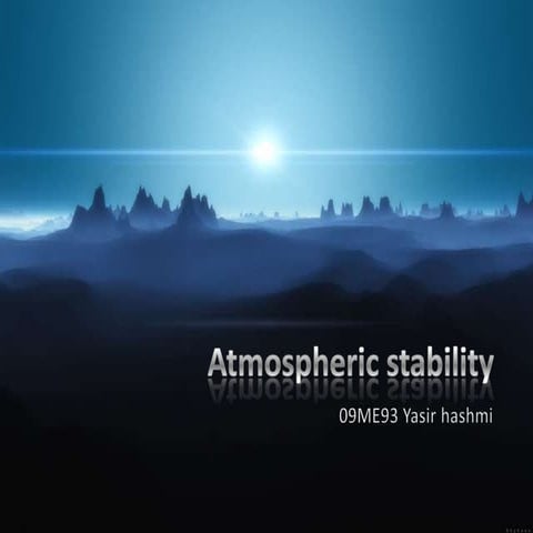 Atmospheric stability