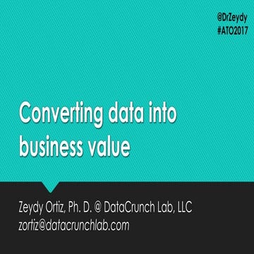 Coverting data into business value
