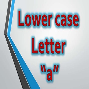 lower case letter 