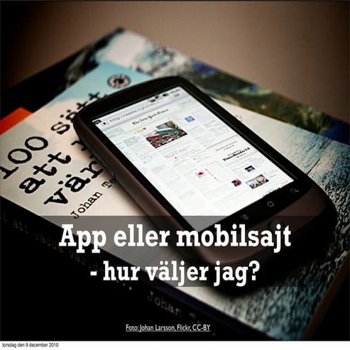 App eller mobilsajt?