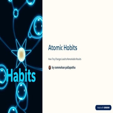 Atomic-Habits small changes remarkable results book at one glance