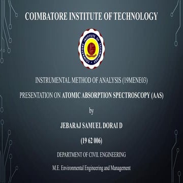 Atomic Absorption Spectroscopy (AAS)
