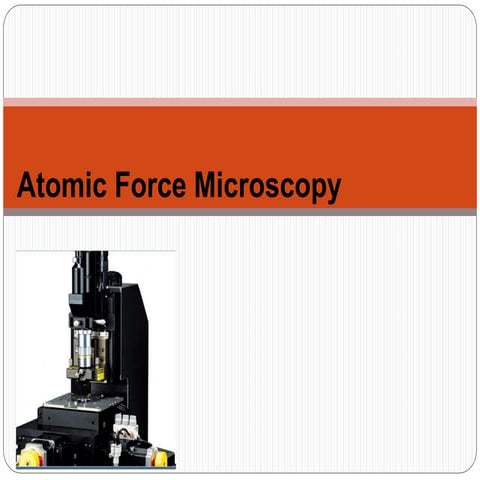 Atomic force microscopy for food applications