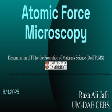 Atomic Force Microscopy IN BIOLOGICAL RESEARCH | PDF