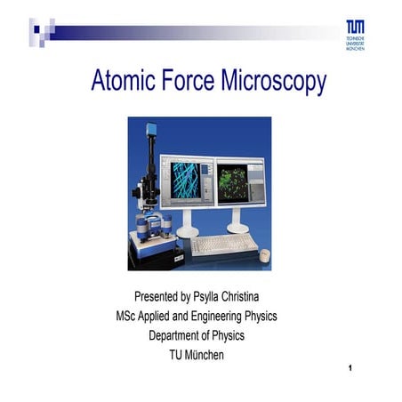atomic force microscopy AFM | PPTX