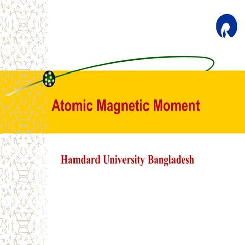 Atomic magnetic moment of Materials