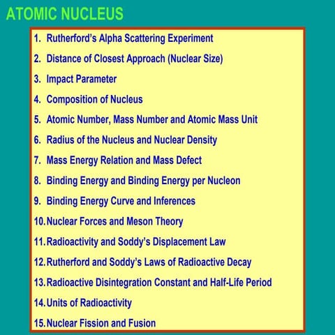 Nuclei And Atoms Class 12