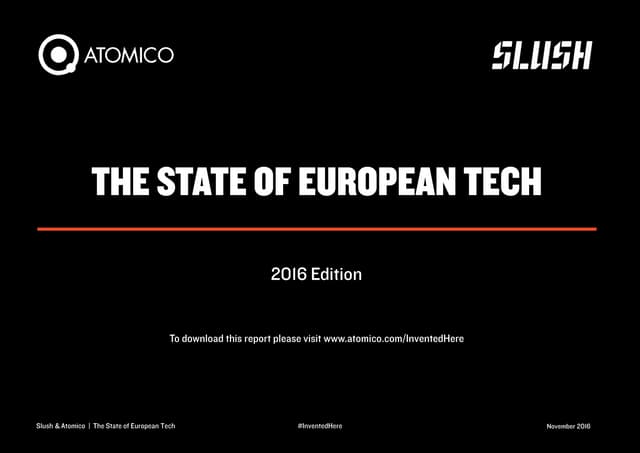 State of European Tech 2016