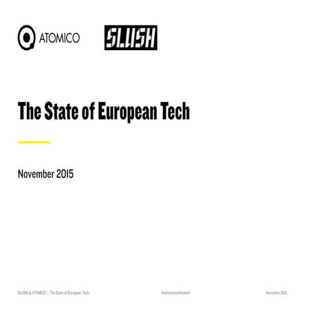 The State of European Tech 2015