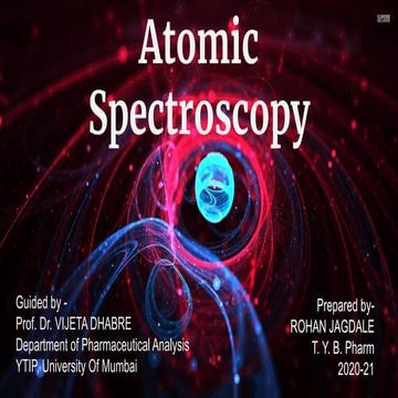 Atomic spectroscopy  (AAS & AES) 