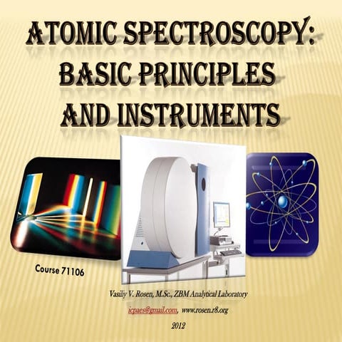 Atomic Spectroscopy Basics (2012)