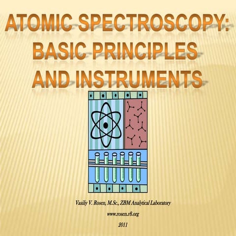 Atomic Spectroscopy: Basic Principles and Instruments