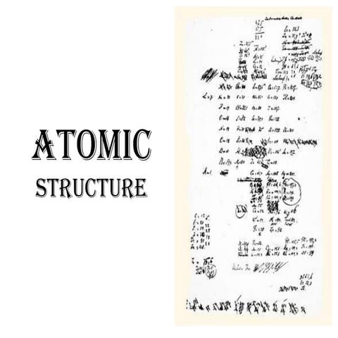 Atomic structure