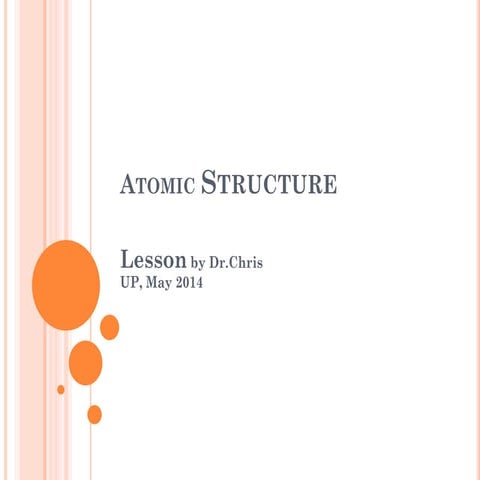 Atomic structure (part 1)