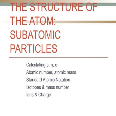 Grade 9, U1-L9-Atomic structure
