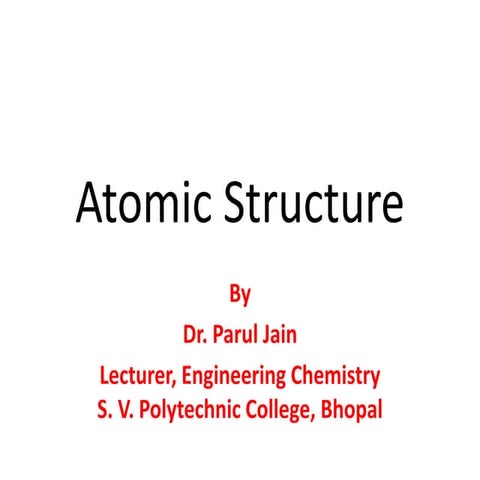 Atomic structure 1