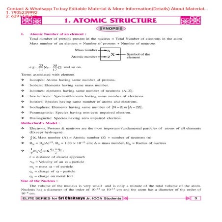 Atomic Structure ( sri chaitanya).pdf