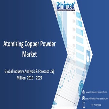 Atomizing copper powder market | PDF