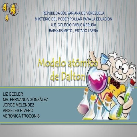 MODELO ATOMICO DE JHON DALTON | PPTX