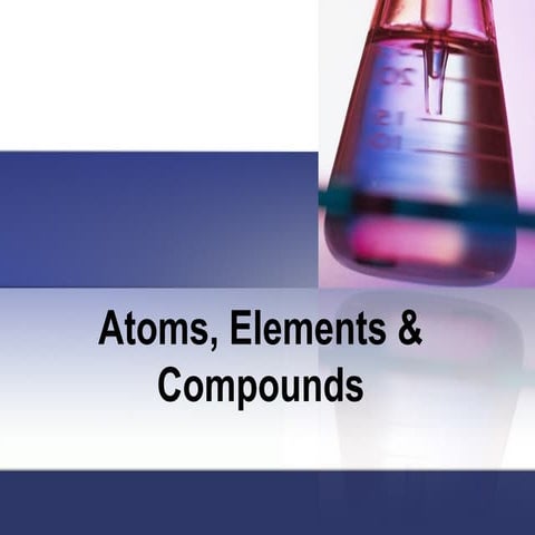 Atoms, elements and compounds   academy