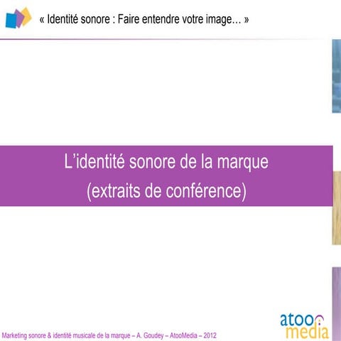 Identité sonore de la marque et design musical