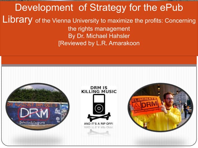 Development  of strategy for the e pub library of wu