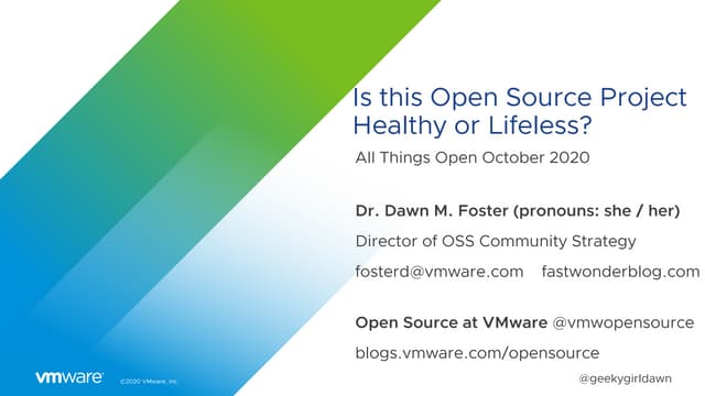 Is this Open Source Project Healthy or Lifeless?