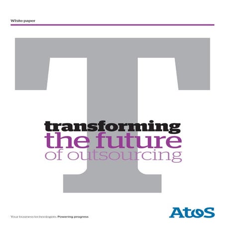 Tranforming the future of outsourcing