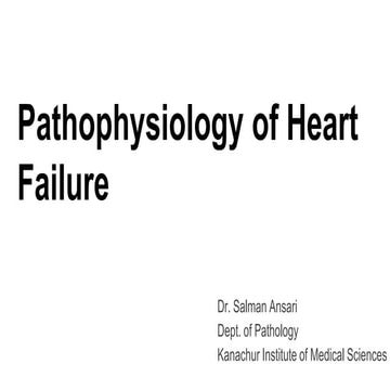 Pathophysiology of Heart Failure - Pathology - ATOT