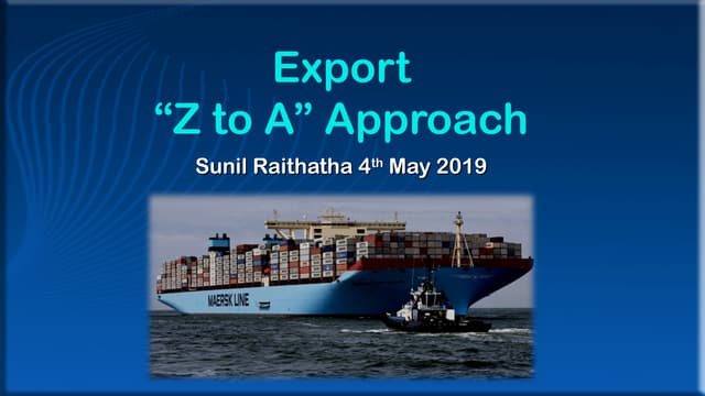 A to z export pune conference pawan group