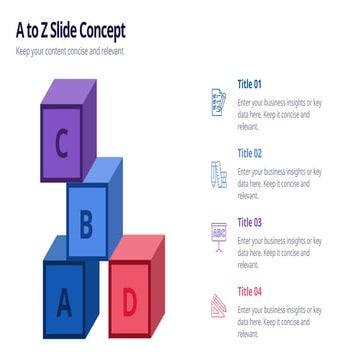 A to Z Slide Concept for Concise and Relevant Business Insights | PPTX